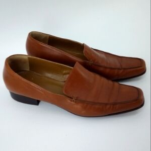 Kenneth Cole New York Genuine Leather Made in Italy 10 M Brown Loafers Oxford